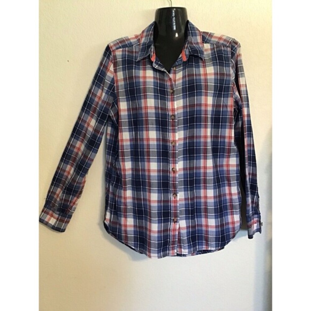 L.O.G.G. H&M Women’s Plaid Button Down Shirt. Size 10
